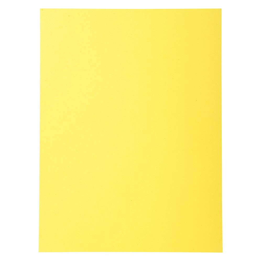 Exacompta - Ref 420005E - Forever Collection - Recycled Square Cut Folder - A4 (210 x 297mm), 170gsm Recycled Board, Blue Angel Certified - Yellow (Pack of 100)