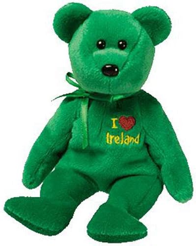 green irish beanie baby