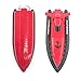 SZJJX RC Boat Remote Control Racing Boat High Speed Electric 4 Channels for Pools, Lakes and Outdoor Adventure JX802 Blue (Red)