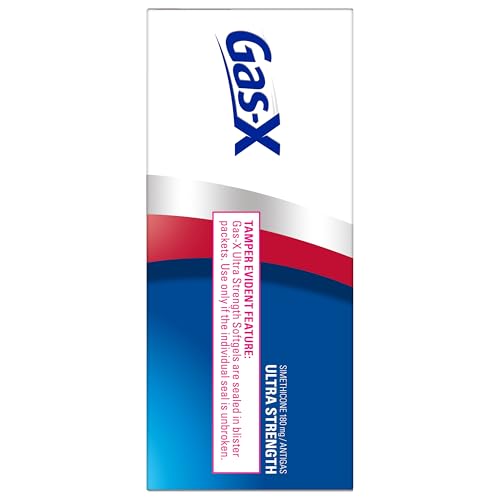 GAS-X ULTRA STRENGTH GAS RELIEF SOFTGELS WITH SIMETHICONE 180 MG FOR BLOATING RELIEF – 50 COUNT