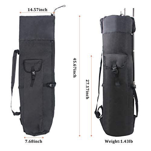 AGOOL Fishing Rod Bag Holder Fishing Rod Carrier Fishing Pole Travel