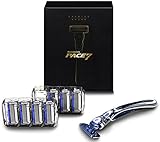 Dorco Pace 7 - World's First and Only Seven Blade Razor System- Gift Set (8 Cartridges + 1 Handle)