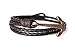 Genuine Leather Wrap Anchor Bracelet by Live Allure - Jewelry for Men and Women (Dark Brown)
