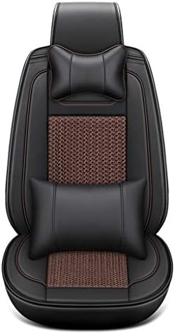 カーシート クッション 車用シートカバー ゼネラルモーターズシートカバー 完全な保護と通気性の四季 すべての快適さの自動車内装部品 5人乗りの車のための 車 座布団 Color Black Coffee Pasadenahc Com