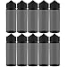 120mL V3 - Black - PET Plastic Unicorn Bottle (10 Pack)
