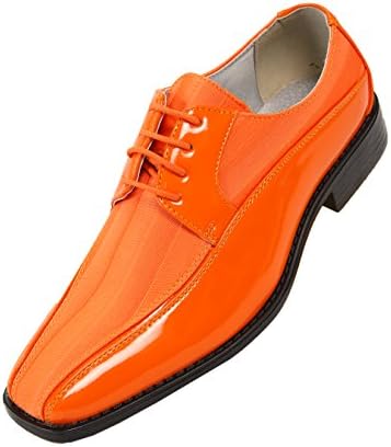 Viotti179, Casual Dress Oxford Shoes for Men, Satin Striped Lace-Ups, Men's Business Casual Leather & Satin Shoe, for All Formal Occasions