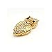 8GB Crystal Gold Colored Owl Style USB Flash Drive with necklace