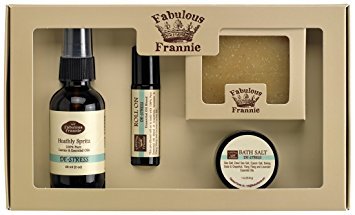 De-Stress Wellness Kit - All Natural ingredients and 100% Pure Essential oils -De-Stress Blend contains Grapefruit, Ylang Ylang and Lavender Essential Oils