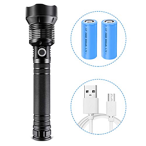Tactical Flashlight Torch LED Flashlights, 90000 High Lumens P70.2 LED