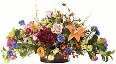 Floral Tapestry Silk Flower Centerpiece