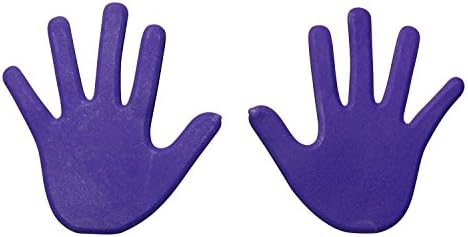 HAEST Pair of Hand Floor Markers - Orange - Purple - Green - Yellow - Blue - Red