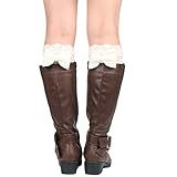 Leg Warmers,Haoricu Women Winter Over Knee Socks Extra Long Leg Warmers Boot Cover