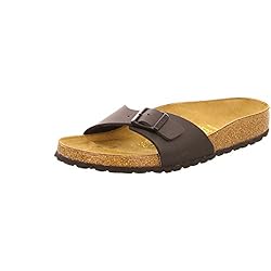 BIRKENSTOCK Madrid Sandals, Black, 37 N EU, Womens