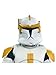 Rubie's Costume Co Star Wars The Clone Wars Helmet Clone Trooper Commander Cody, Yellow, One Size