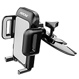 Mpow Car Phone Mount,CD Slot Car Phone Holder Universal Car Cradle Mount with Three-Side Grips and One-Touch Design for iPhone X/8/8Plus/7/7Plus/6s/6P/5S, Galaxy S5/S6/S7/S8, Google, Huawei etc