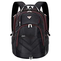 Laptop Backpack 18.4 Inch,SOCKO Nylon Water-Resistant Durable Travel Bag Hiking Knapsack Rucksack Backpack College Shoulder Back Pack for 18-18.4 Inches Laptop Notebook Computer, Black