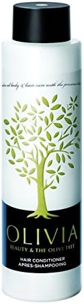 Olivia Olive Beauty :Natural Shine Conditioner with Organic Olive Fruit extract & Provitamin B5, from Greece, 10.1 oz.