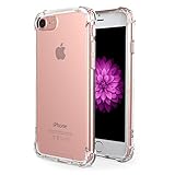 iPhone 7 Case - cresawis Shock-absorbent Scratch-resistant Cover Case with Transparent Soft Back Plate and Flexible TPU Gel Bumper for iPhone 7 4.7 Inch 2016 Release, Crystal Clear
