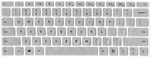 CONVAY Ultra Thin Keyboard Cover Silicone Skin for Microsoft Surface Pro4 Type Cover Keyboard (Silver)