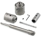 ZELCAN Hole Saw Kit, 4pc Drill Hole Cutter Set with