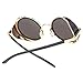 eshion Retro Vintage Fashion Round Arrow Style Metal Frame Sunglasses Eyewear