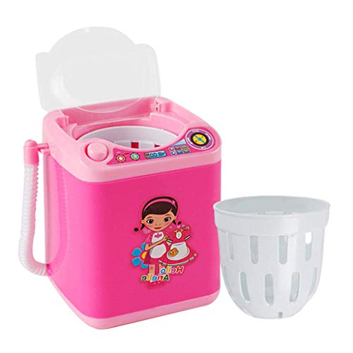 Sweetdecor Make Up Automatic Cleaning Washing Machine Washing Machine Toys Baby Home Miniature Laundry Playset Mini Pretend Play Toy