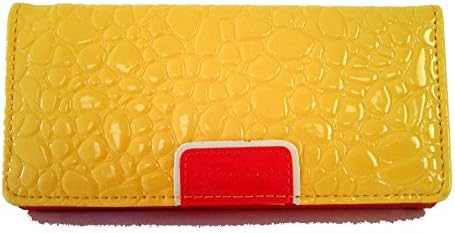 Fashion Elegant women Girl Clutch Long Purse Wallet (Yellow)