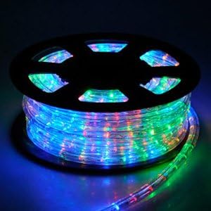 Christmas Xmas New Year Lighting LED Rope Light 50ft Multi-Color w/ Connector