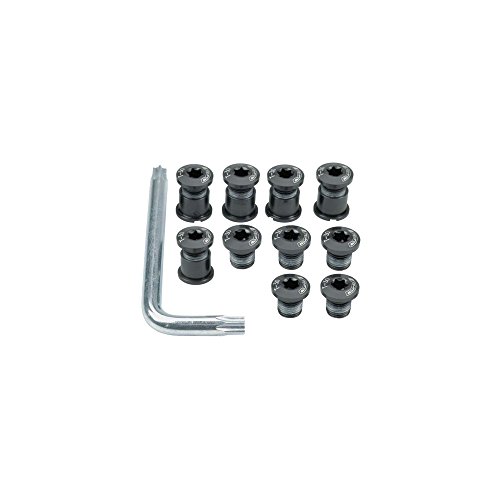 FSA T30 Bicycle Chainring Bolts (Black - Triple 5B - 15 Pieces - 5 Bolt)