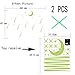2 Sheets Glow in The Dark Wall Decals Stickers for Windows, Wall or Car Deocration (Falling Star)