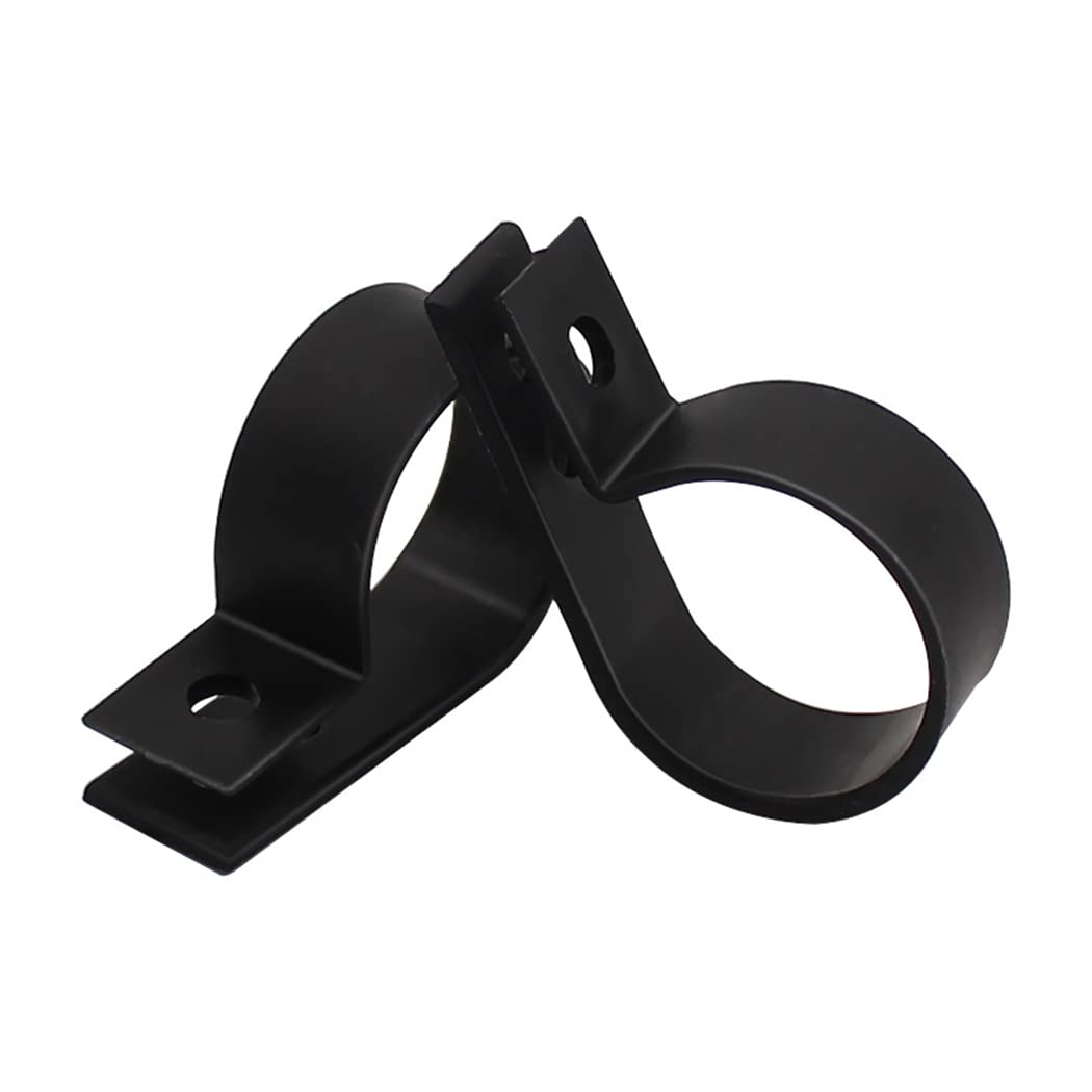 100Pcs Nylon R-Type Cable Clamp Clips,Organizer Cord P Clips,Plastic Wire Clips for Wire Management R12.7mm,Black
