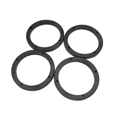 uxcell 4pcs 6.5 inch Auto Car Speaker Spacer Ring Adapter Bracket Extender Holder