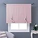 NICETOWN Thermal Insulated Blackout Curtain - Tie Up Shade for Baby's Window for Bedroom/Thanksgiving (Lavender/Baby Pink, Rod Pocket Panel, 46 inches W x 63 inches L)