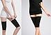 Women Beauty Slim Weight Loss Thigh Leg Massage Shaper Ultra-Thin Magic Stretch Elastic Breatheable Calorie Off Slim Belt (Black)