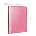 Geila Business PU Leather Resume Storage Clipboard Folder Portfolio Padfolio, Interview/ Legal Document Organizer & Business Card Holder for Office Conference (Pink)