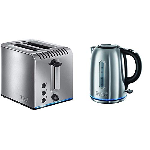 Russell Hobbs 20740 Buckingham 2Slice Toaster, 20460 Brushed Stainless Steel with Buckingham