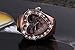 Rose Gold Heart Metal Pocket Finger Ring Watch 0.79