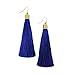 Mina Gold Long Tassel Draping Extra Long Shoulder Duster Earring