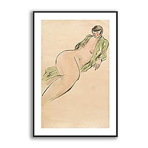 Framed for Living Room Bedroom Sexy Girls by Sanyu for