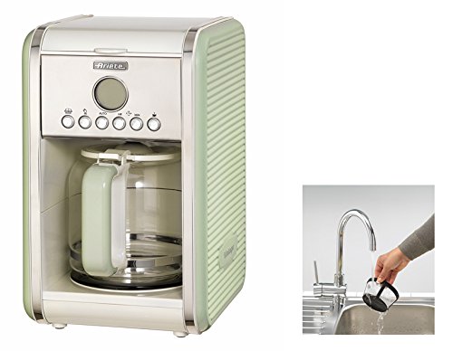Ariete Vintage 1342 Americano-Kaffeemaschine, Hartglaskaraffe, bis zu 12 Tassen, 24-Stunden-Timer, Auto-Abschaltung… – Bild 3
