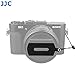 JJC Deluxe Nappa Leather Lens Cap Keeper Sticker with String for Sony RX1R II RX1R RX1 Compact Camera Lens Cap Anti-lost
