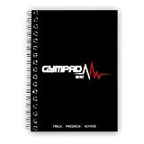 GymPad Mini Workout Journal - The Small Stylish Way to Track Your Workouts (Black)
