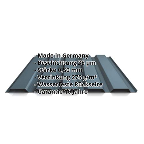 Trapezblech | Profilblech | Wandblech | Profil PS35/1035TW | Material Stahl | Stärke 0,50 mm | Beschichtung 35 µm… – Bild 3