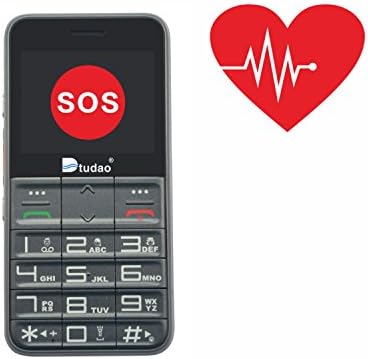 Dtudao GSM Elderly GPS Cell Phone Tracker with SOS,FDA Certified Heart Beat,Oxygen Monitor,Pedometer,Perfect for Senior, Teenagers and Outdoor Sports Adventures - a Waterproof Pouch Giveaway (Gray)