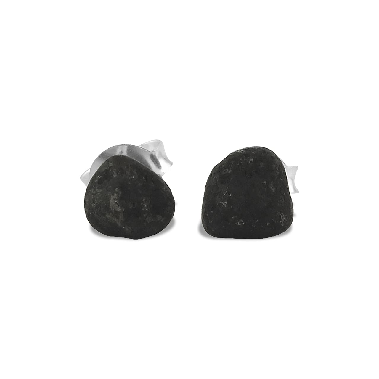 Starborn Agoudal Meteorite Stud Earrings in Sterling Silver, Sterling Silver, agoudal