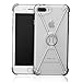 iPhone 7 Plus Case, Huluwa Anti-Scratch Metal Bumper Frame Case with 360 Degree Rotating Ring Kickstand, Silver