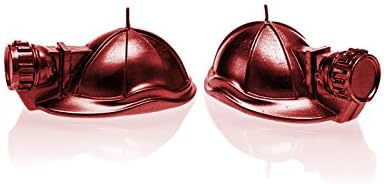 Candellana Candles 5903104806194 Mining Helmet (Set of 2), Red Metallic, 2 Piece