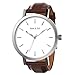 June & Ed Quartz Stainless Steel Men's Watch with Sapphire Crystal Dial Window - Silver