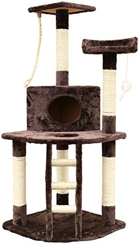 51-Inch Cat Tree Play Tower Furniture by Outdoor Sunshine