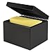 STEELMASTER Steel Card File Box, Fits 6 x 9 Index Cards, 900 Card Capacity, 9.5 x 7 x 8.5 Inches, Black (263869BLA)